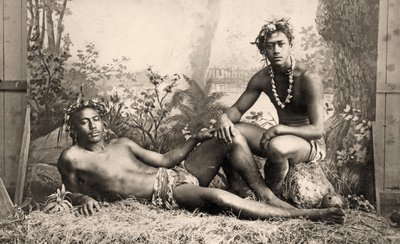 Two Male Dancers, Tahiti, 1887 by Unknown